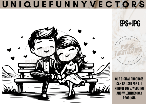 Charming Stick Figure Vectors for Wedding Designs