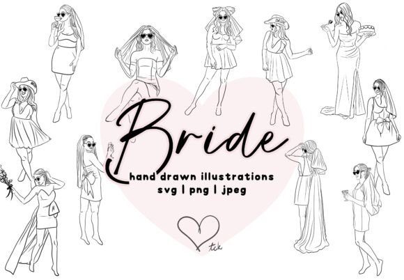 Charming Wedding Dress SVG Designs for Creative Projects