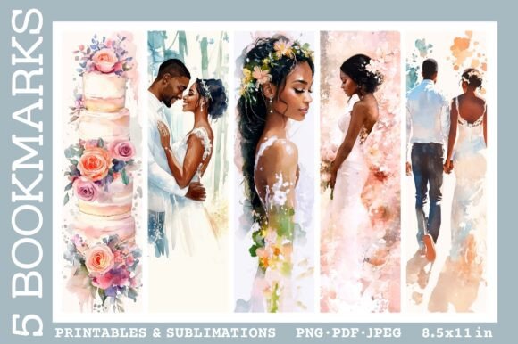 Elegant Wedding Bookmarks: A Touch of Romance for Any Occasion