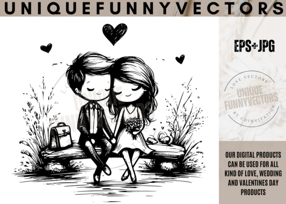 Enchanting Illustrations: Romantic Wedding Art for Couples