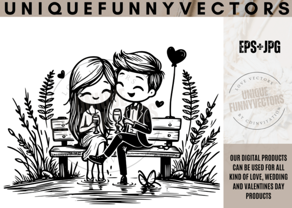 Love and Wedding Illustrations 261: Charming Characters for Every Occasion