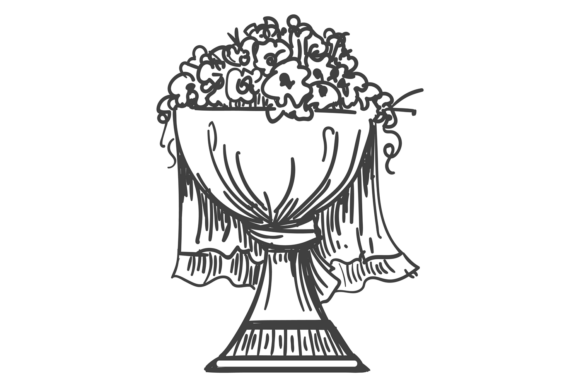 Wedding Floral Decoration Doodle: Hand D for Elegant Designs