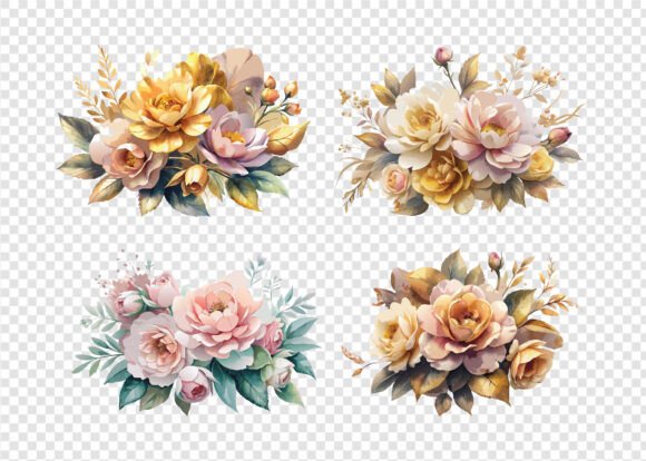Wedding Romantic Floral PNG Bundle: A Watercolor Designer's Dream